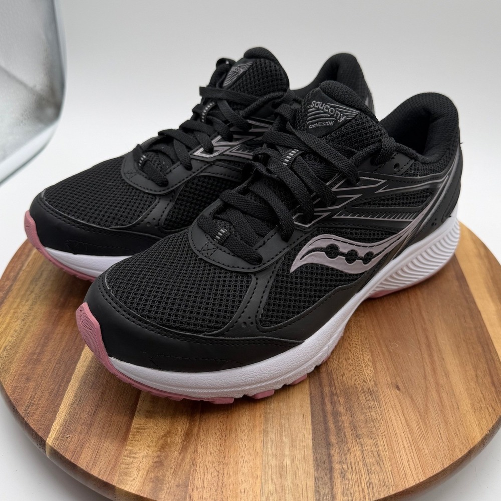 Saucony Cohesion 14 Women's US 9 UK 7 Running Shoes Black Pink 1984